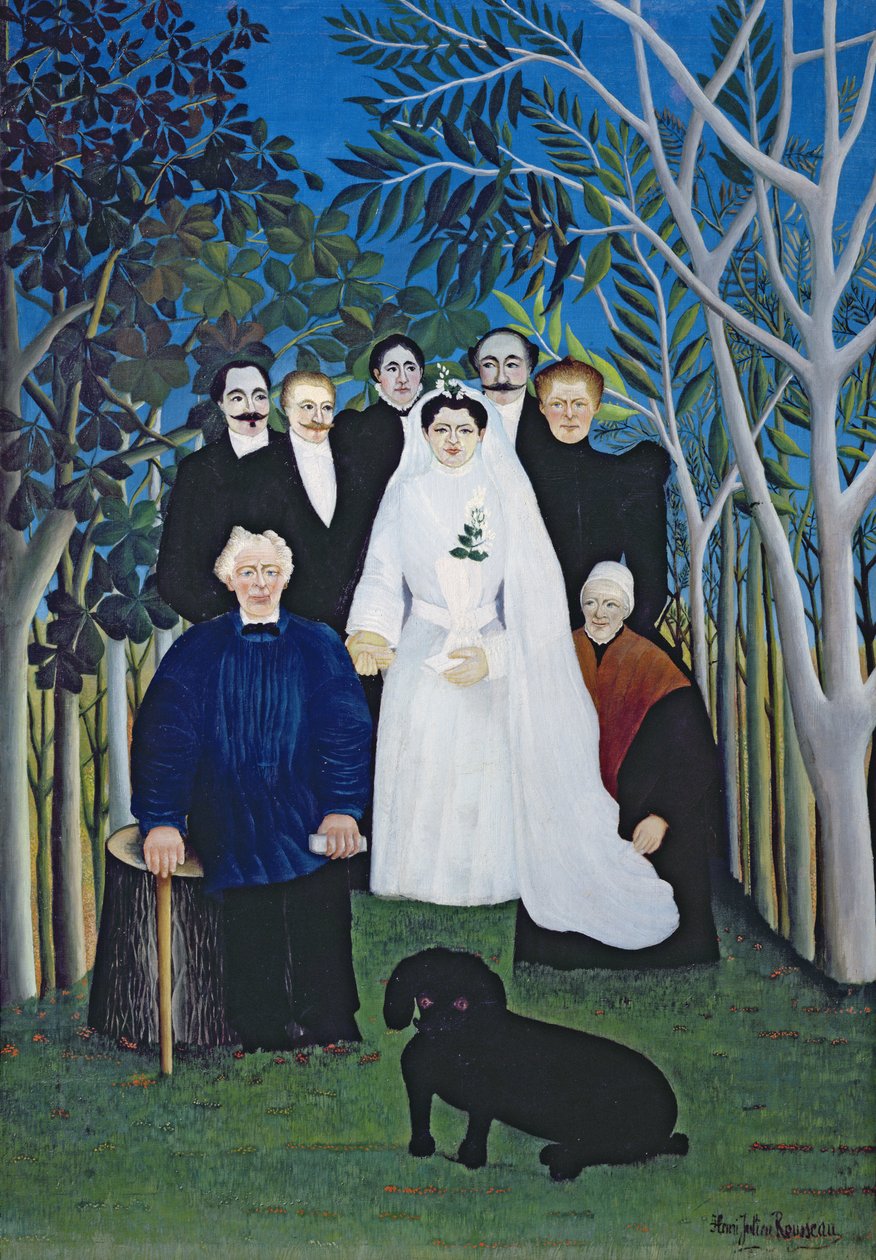 Düğün partisi, c.1905 (tuval üzerine yağlı boya) by Henri J.F. Rousseau