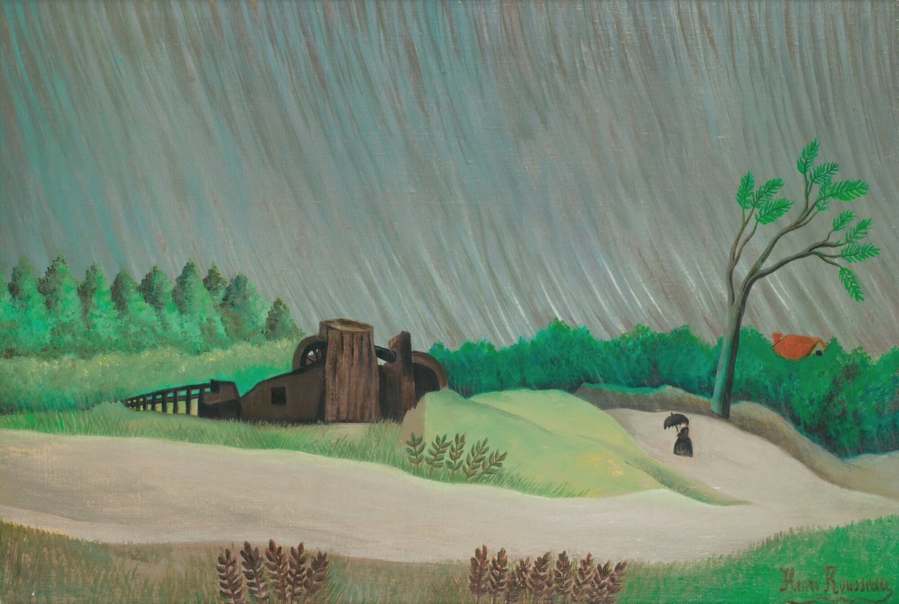 Yağmurlu Bir Sabah (tuval üzerine yağlı boya) by Henri Rousseau