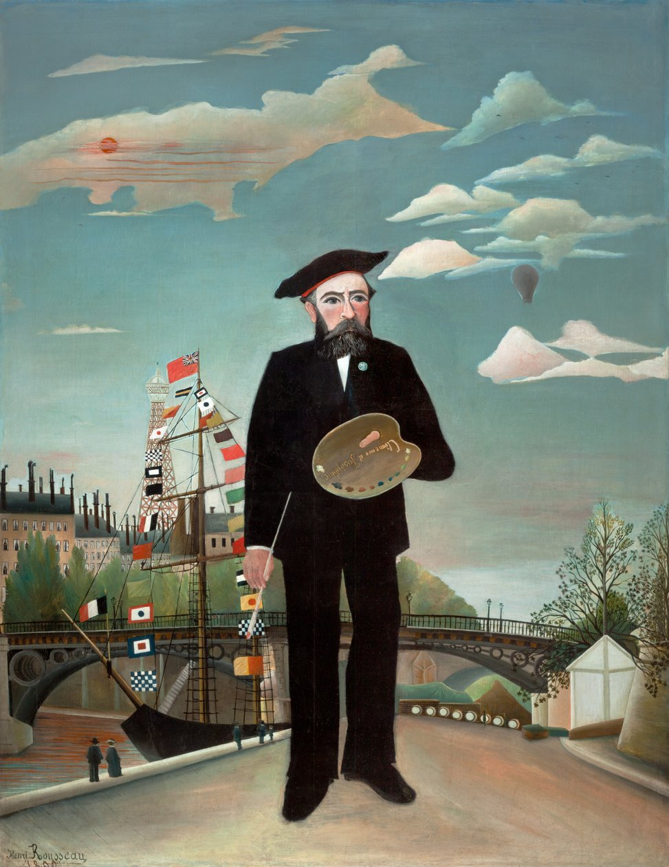 Kendim: Portre-Manzara, 1890 by Henri J.F. 1844 1910 Rousseau