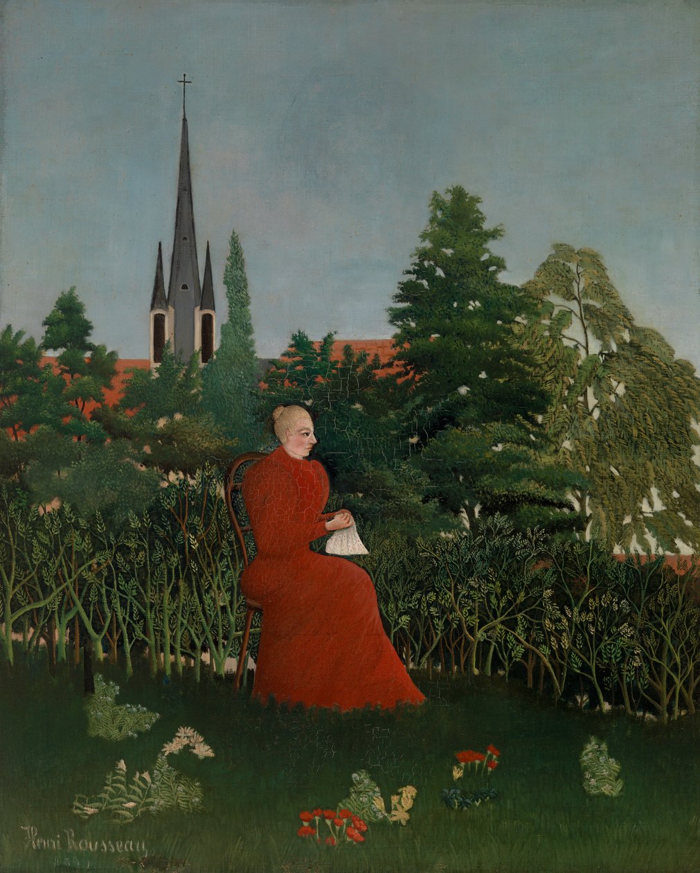 Manzaradaki Kadın, 1899 dolayları by Henri J.F. 1844 1910 Rousseau