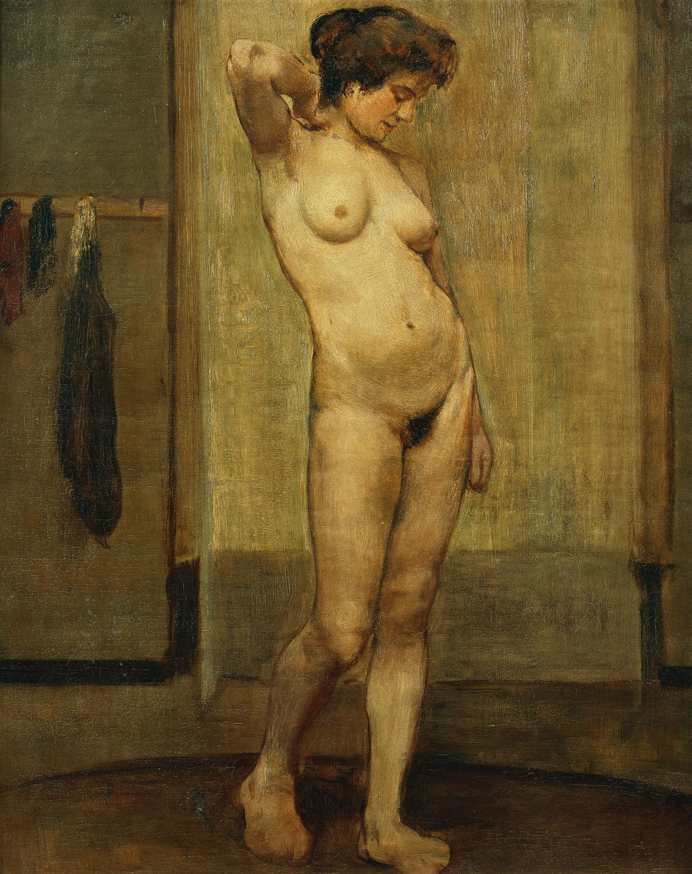 çıplak ayakta; Şimdi Debout, by Henri Jacques Edouard Evenepoel