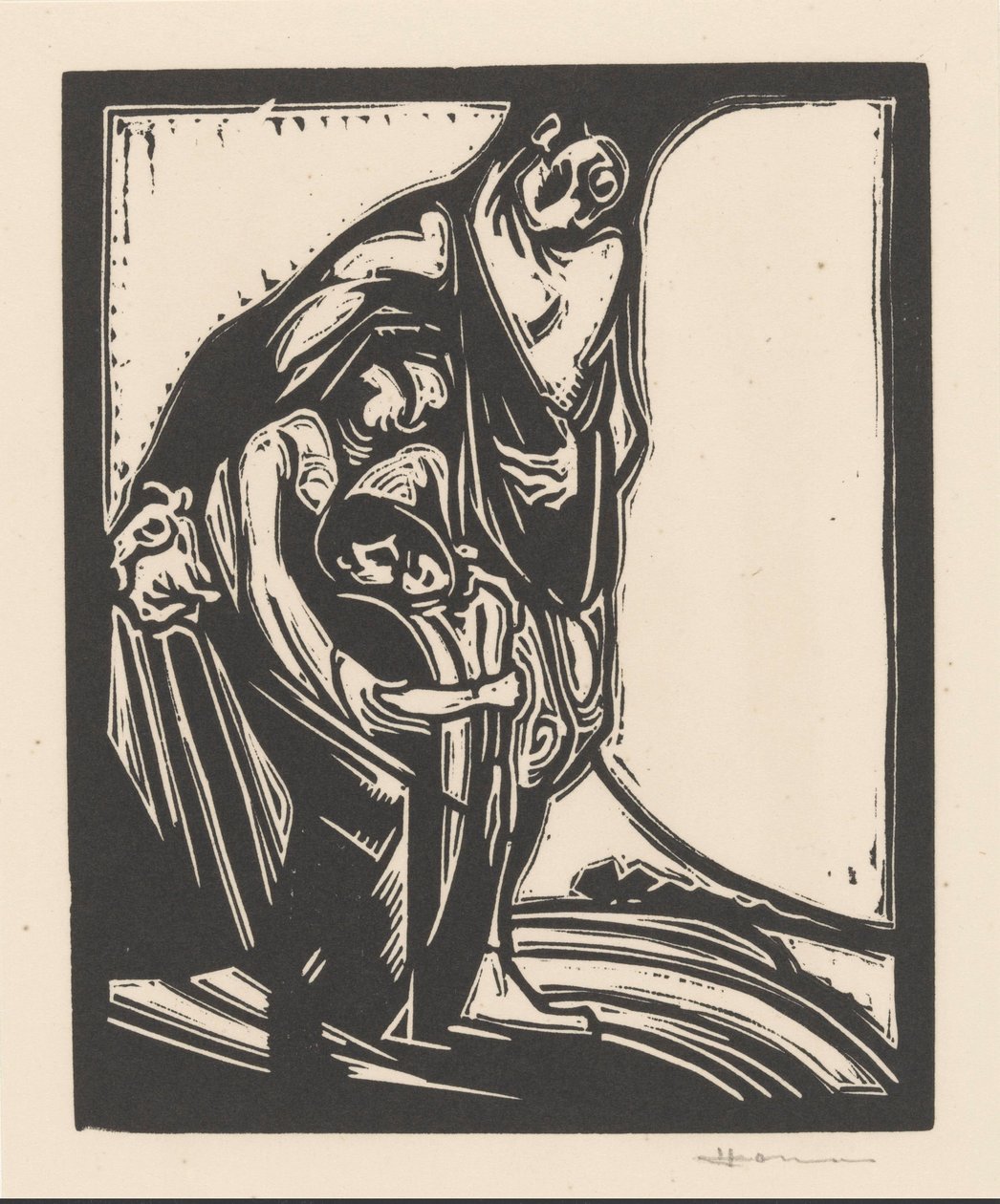 erkek, kadın ve çocuk by Henri Jonas (signed by artist)
