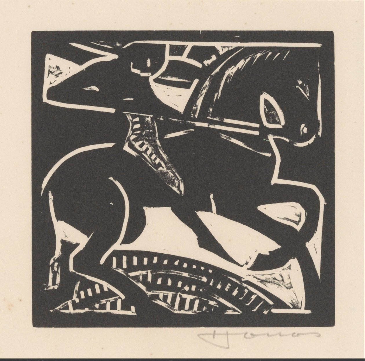at binicisi by Henri Jonas (signed by artist)