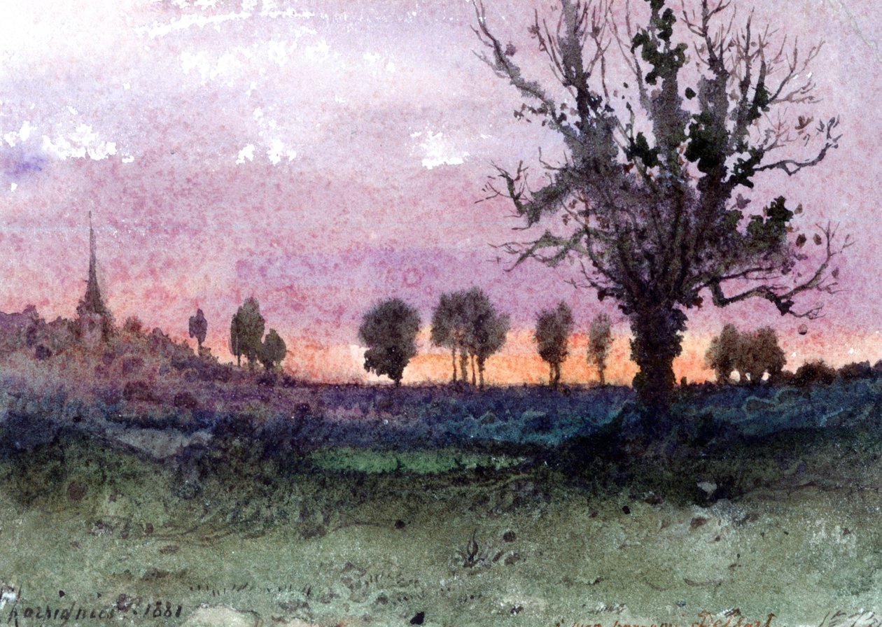 Manzara, 1881 by Henri Joseph Harpignies