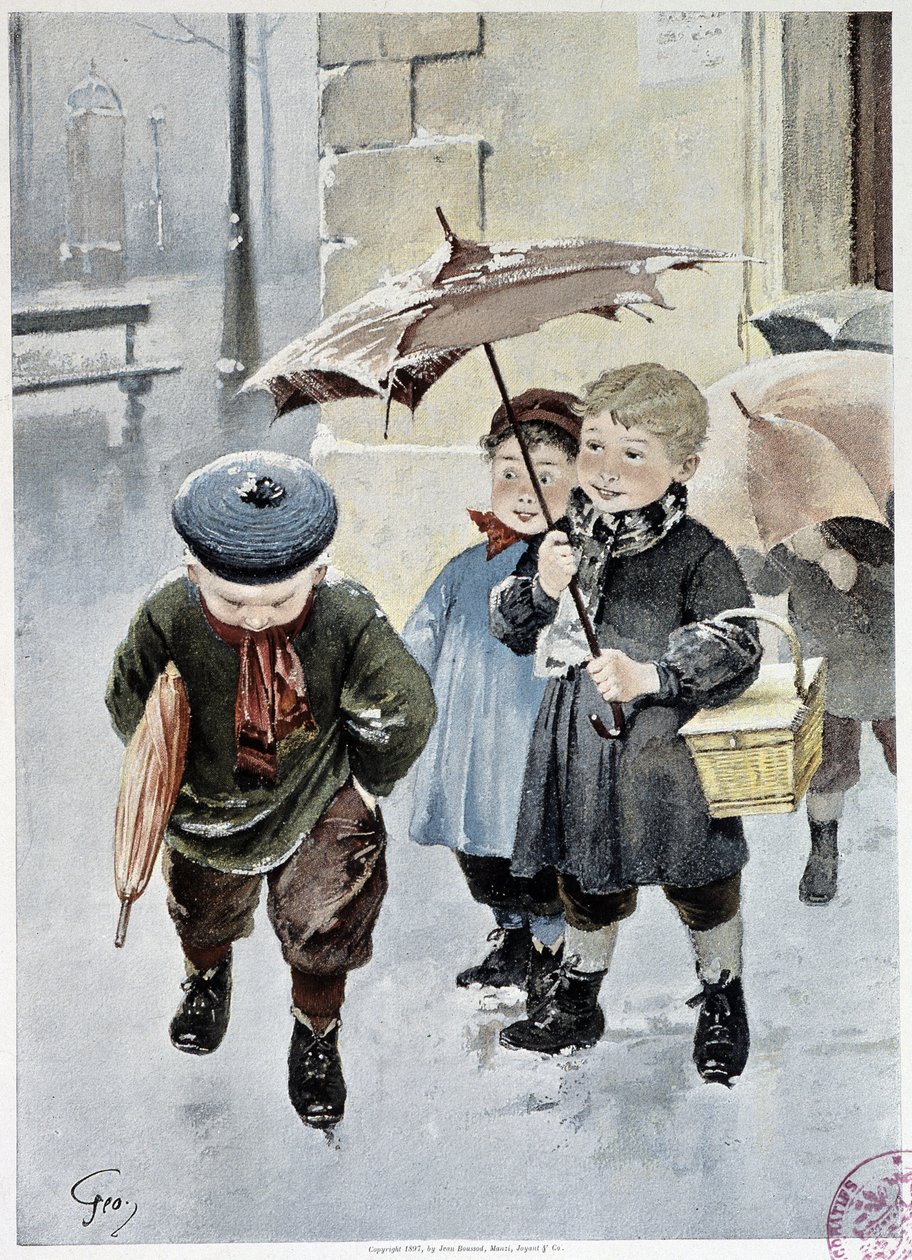Bağımsız - Geoffroy tarafından “” Le Figaro Illustré”””de suluboya, Mayıs 1901 by Henri Jules Jean Geoffroy