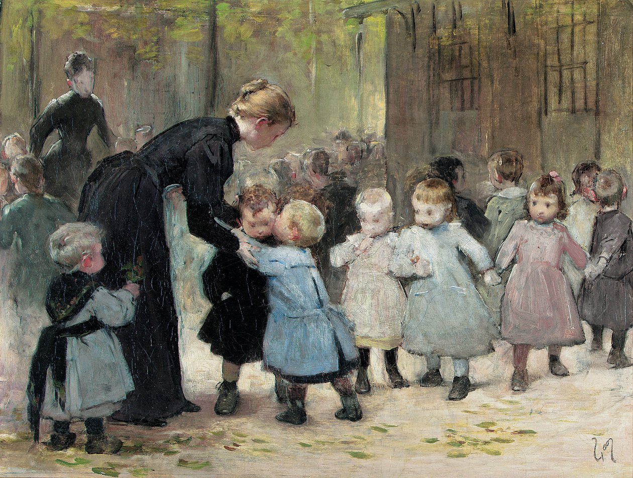 Oyun yerinde by Henri Jules Jean Geoffroy