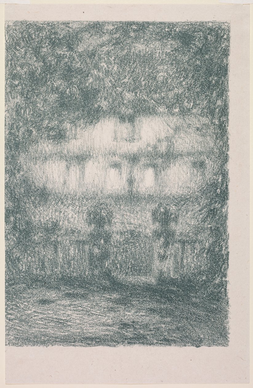 Ay Işığındaki Ev by Henri Le Sidaner