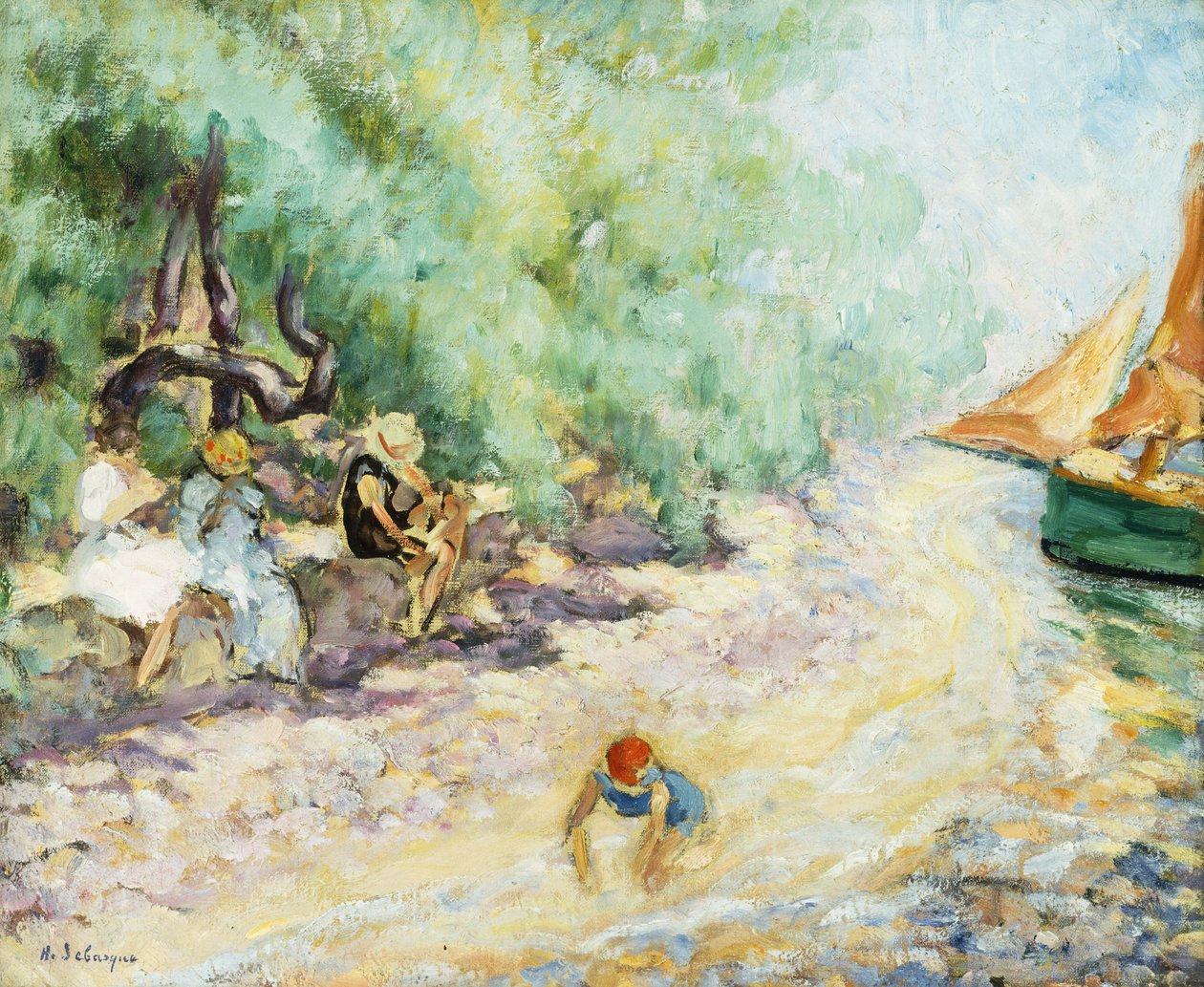 Nehir Kenarında Yıkananlar; Nehrin Kenarında Yıkananlar, by Henri Lebasque