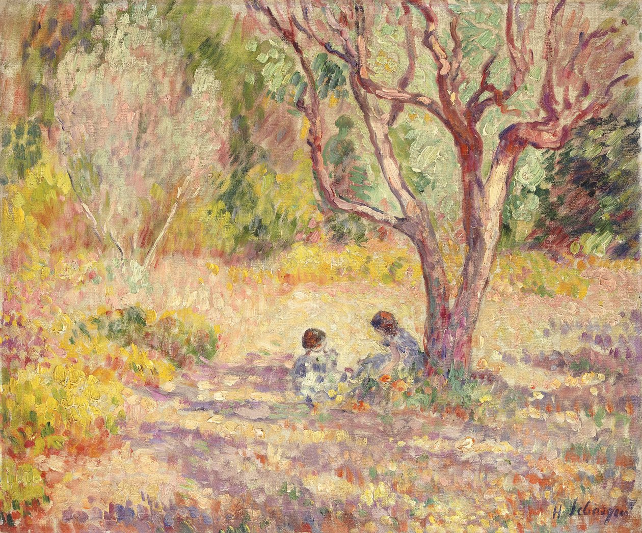 Bahçenin Gölgesinde Oyunlar; Bahçenin Gölgesindeki Oyunlar, c.1906-1907 by Henri Lebasque
