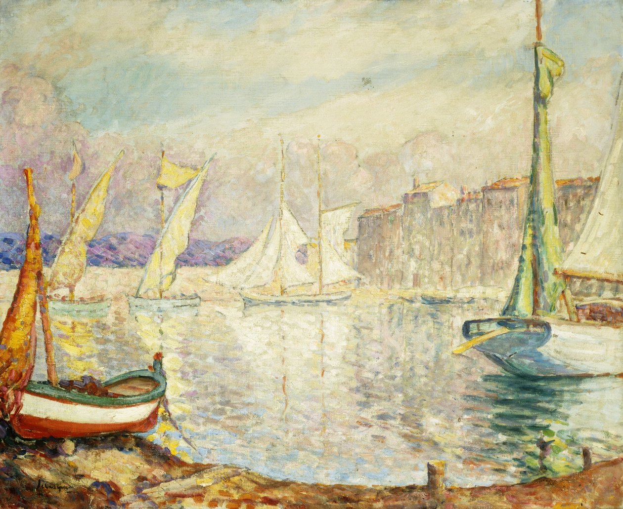 Saint Tropez Limanı, 1906 by Henri Lebasque