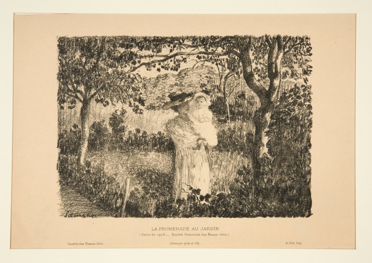 Bahçede yürüyüş by Henri Lebasque