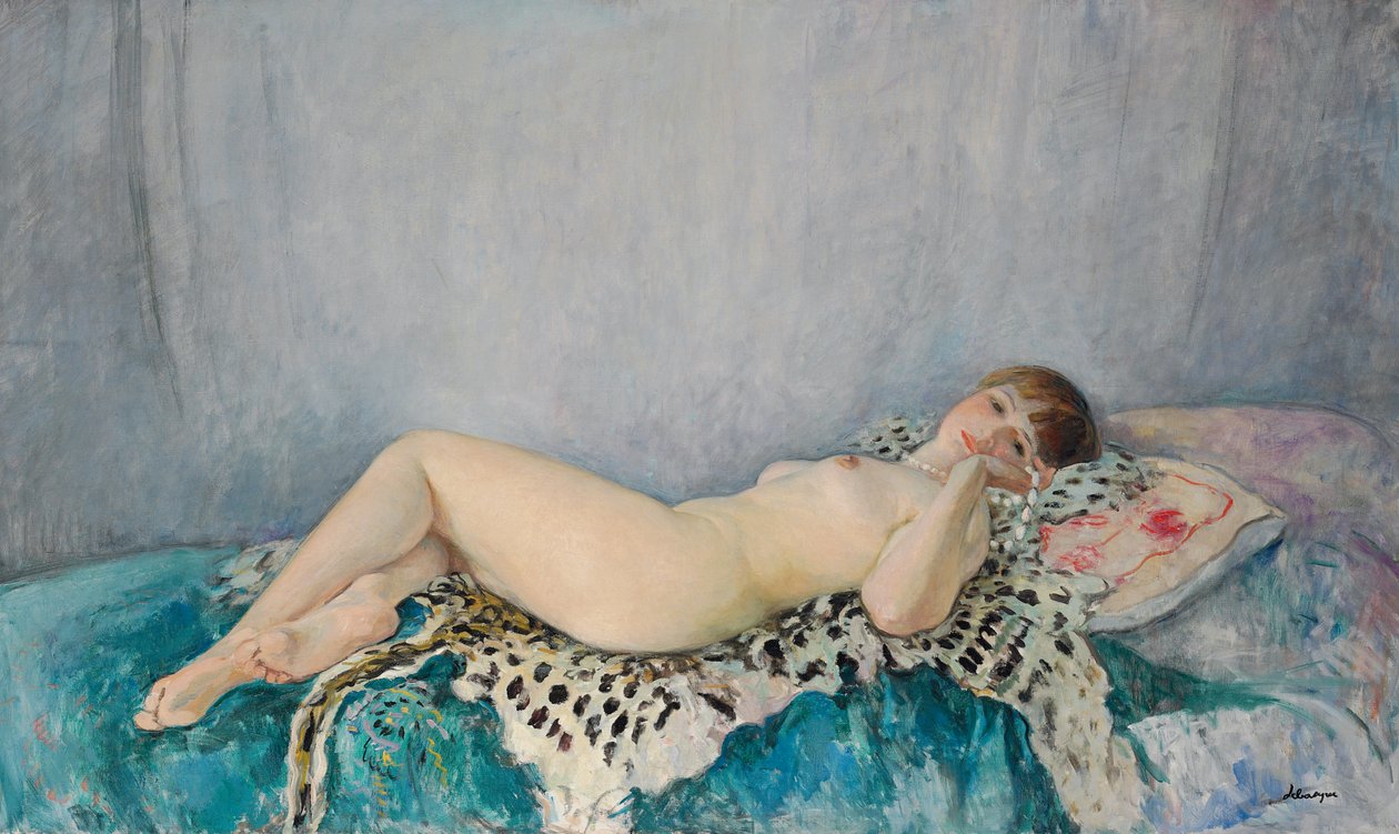 Leopar Derisinde Çıplak, Le Cannet, 1926 by Henri Lebasque