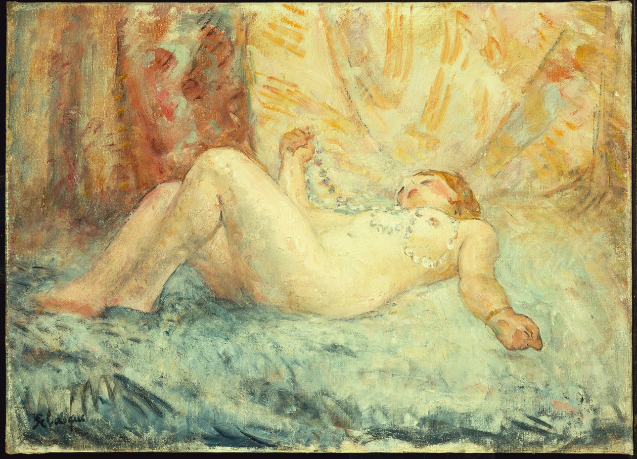 uzanmış çıplak by Henri Lebasque