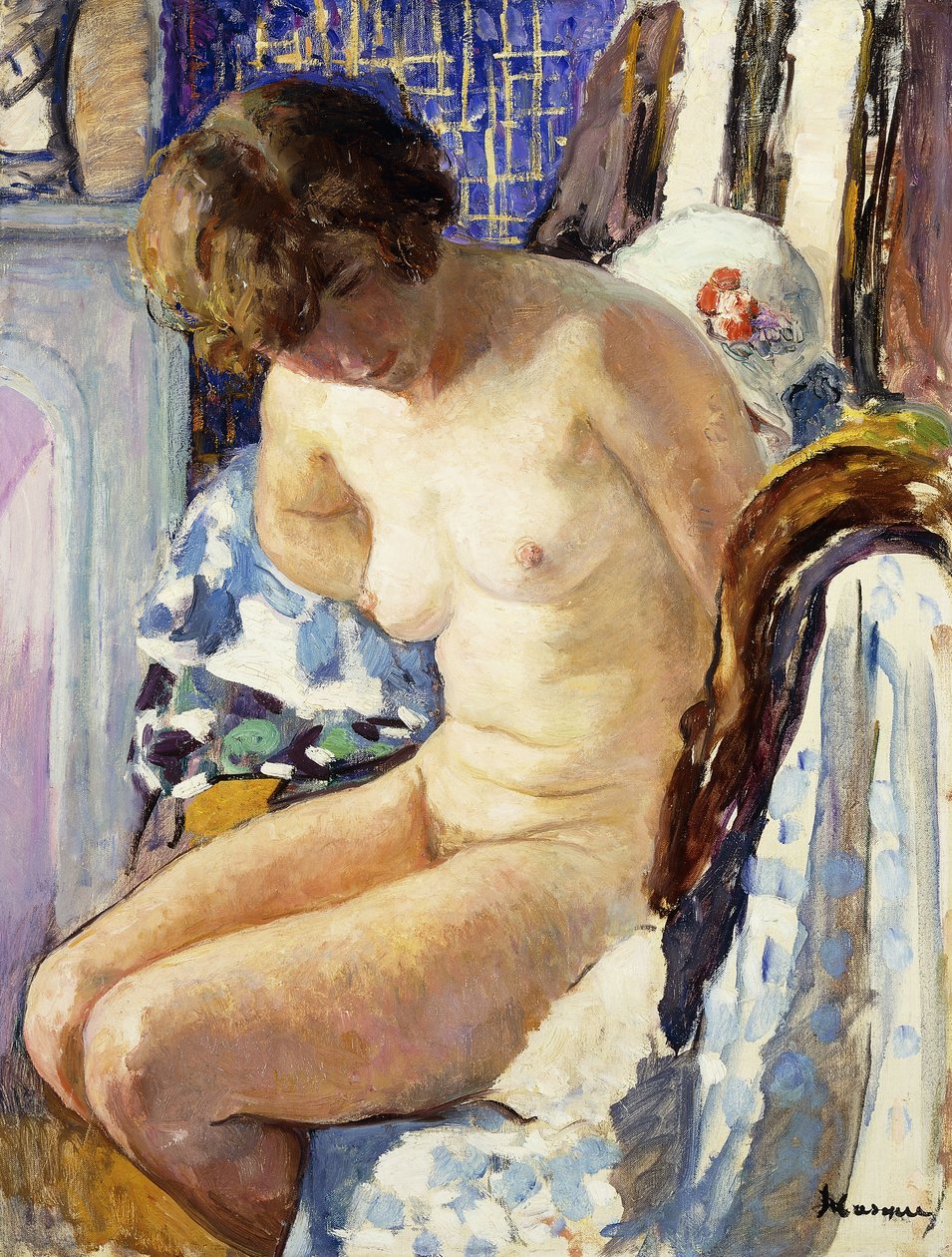 Oturan Çıplak; hayır Assise, by Henri Lebasque