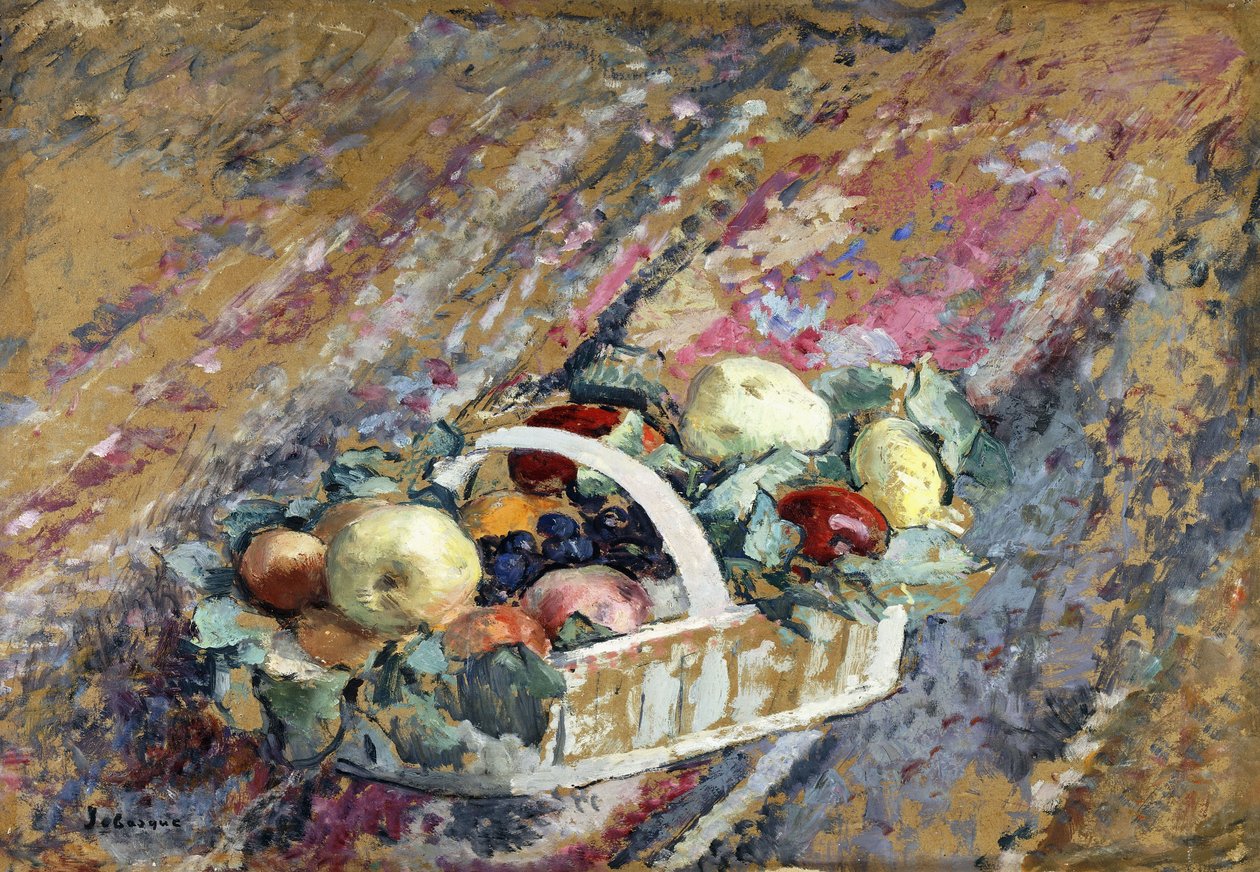 Meyve Sepeti ile Natürmort; Doğa Morte au Panier de Meyveler, by Henri Lebasque