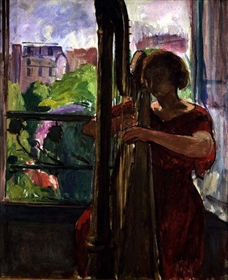 Arpçı (tuval üzerine yağlı boya) by Henri Lebasque
