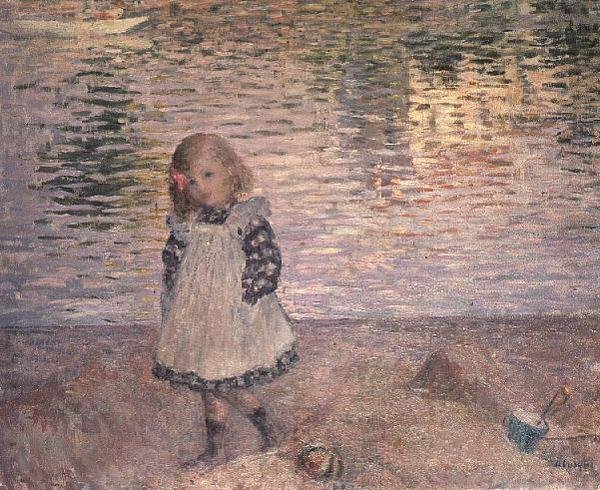 Sahilde Genç Kız by Henri Lebasque