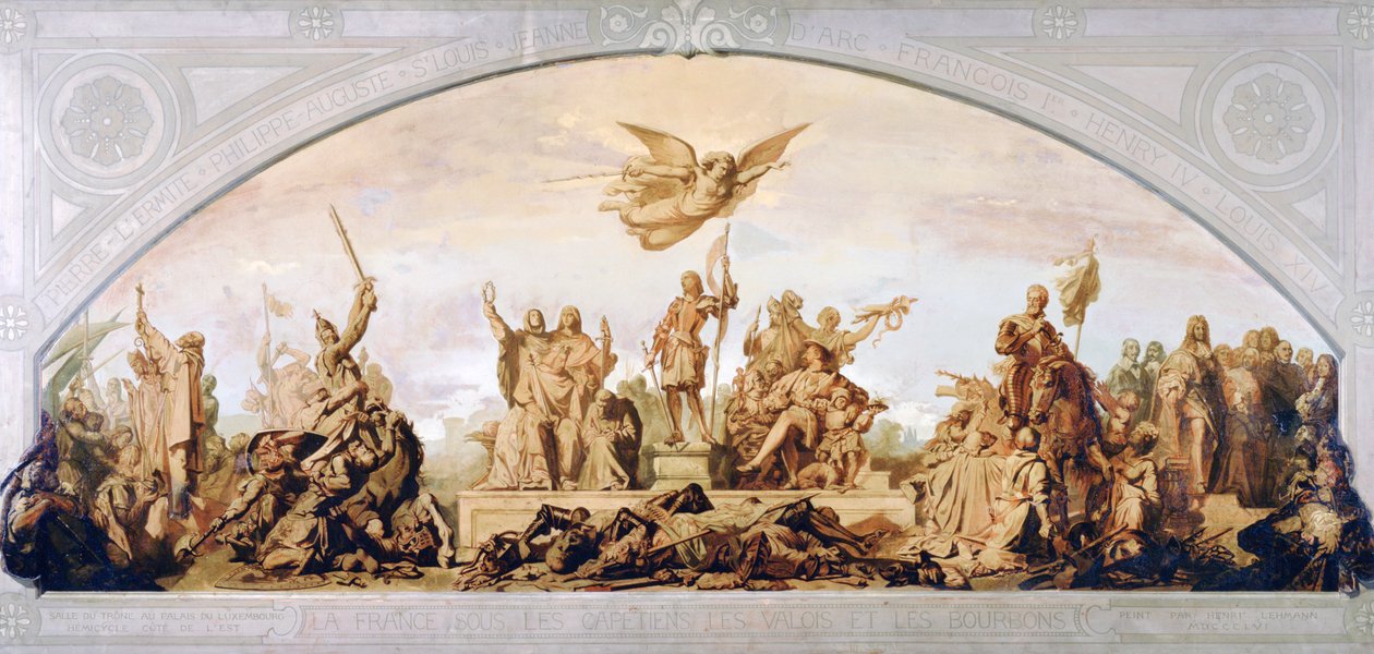 Capetiens, Valois ve Bourbonlar altında Fransa, 1856 by Henri Lehmann