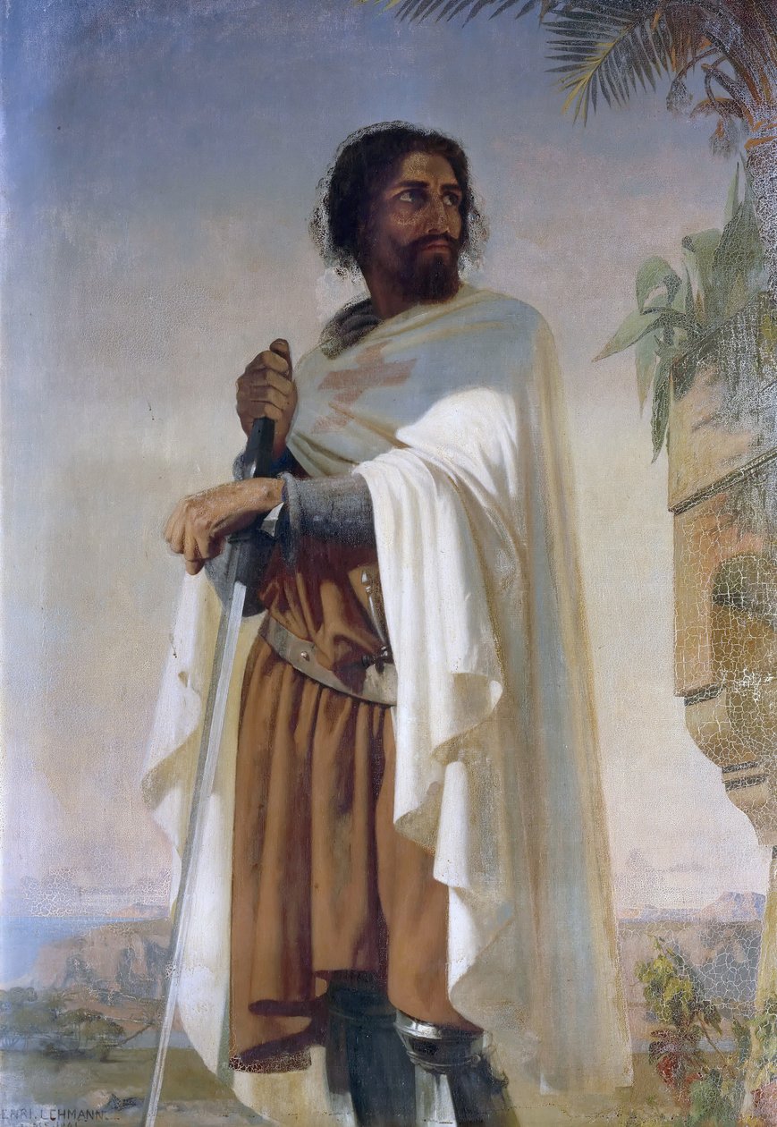 Hugues de Payens, Tapınak Şövalyelerinin Büyük Üstadı by Henri Lehmann