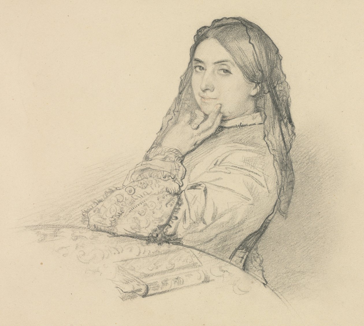 annesinin portresi by Henri Lehmann