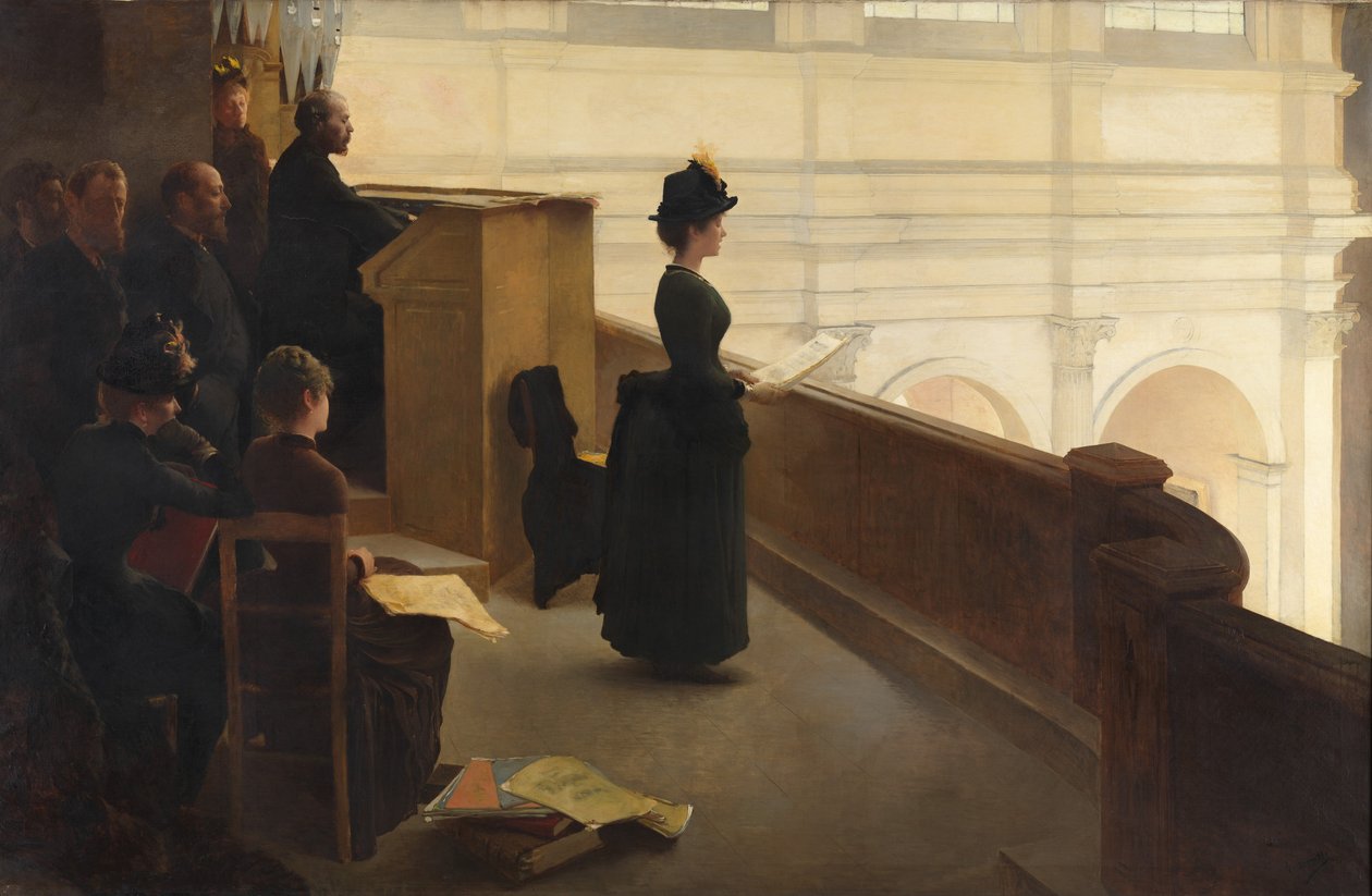 Organ Provası, 1885 by Henri Lerolle