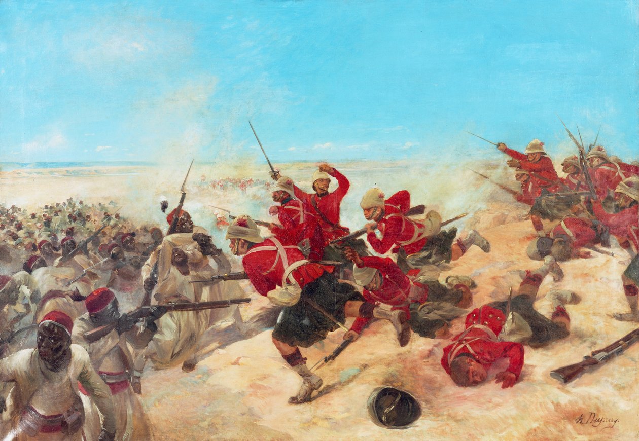 13 Eylül'de Tel-el-Kebir Savaşı'nda Kara Nöbetçi by Henri Louis Dupray