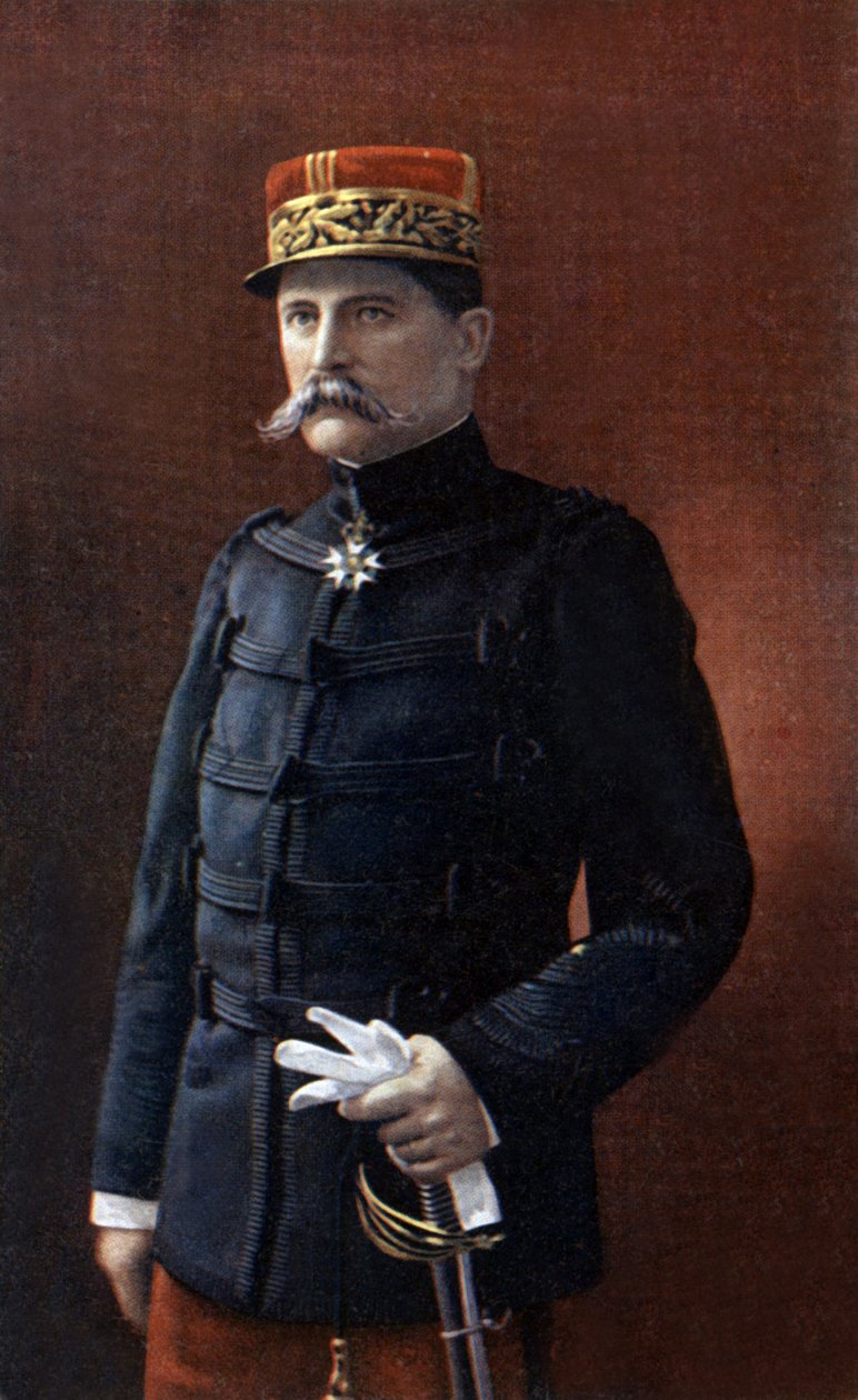 General Auguste Hirschauer, 1. Dünya Savaşı sırasındaki general, fotoğraf: Henri Manuel by Henri Manuel