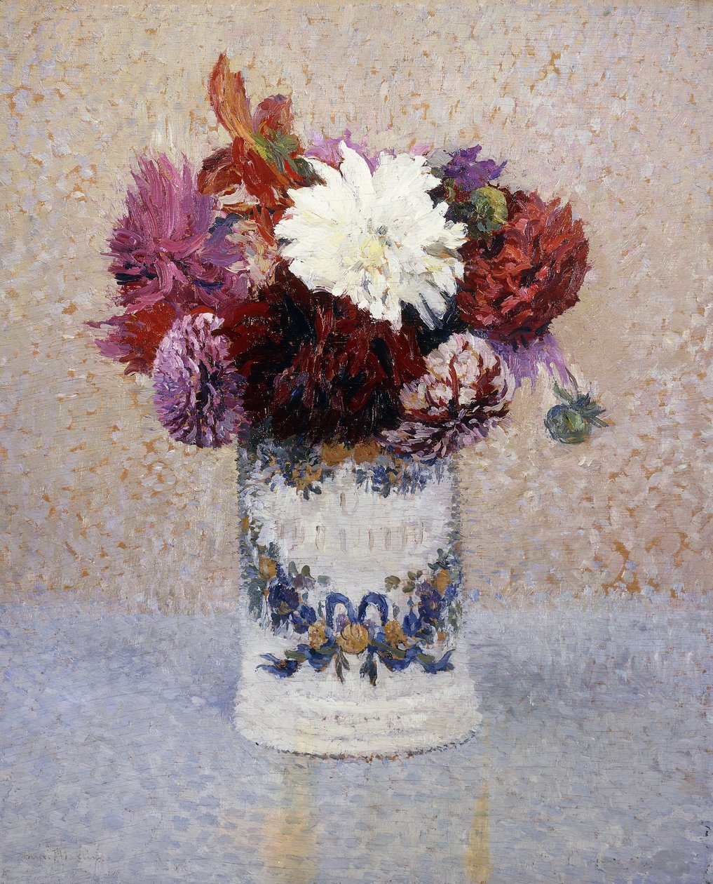Bir Buket Dahlias, by Henri Martin