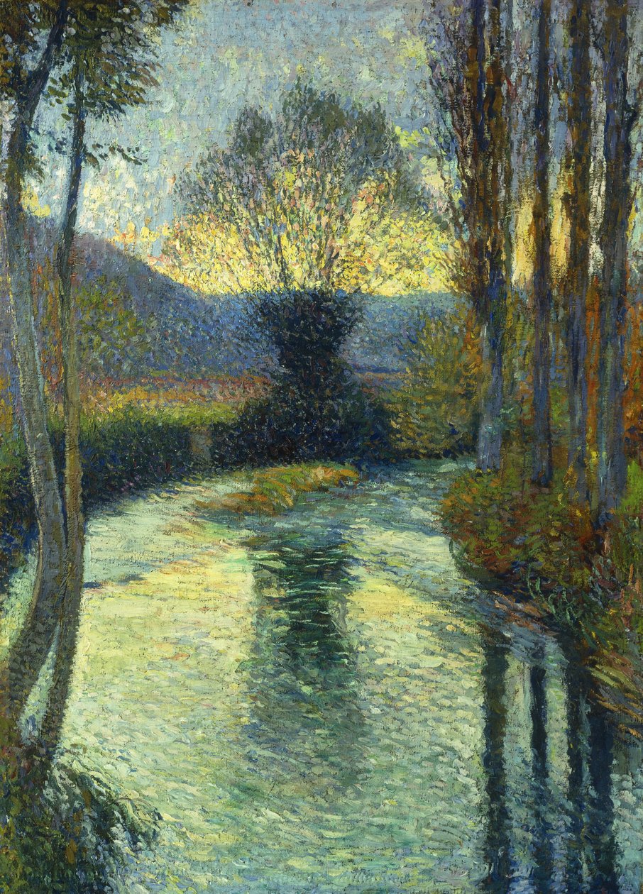 Nehrin bankaları; Nehir boyunca, by Henri Martin