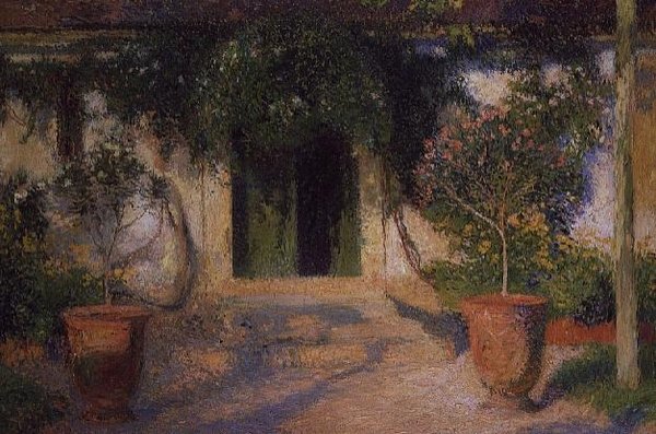 Bir eve giriş by Henri Martin