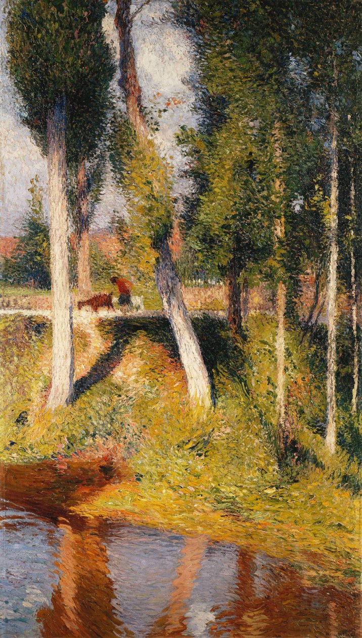 Nehir Kenarında Peyzaj; Paysage veya Bord de la Riviere, by Henri Martin