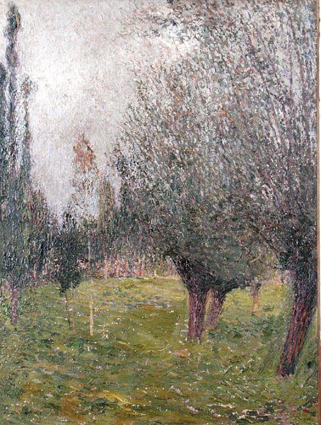 Ağaçlı manzara (tuval üzerine yağlı boya) by Henri Martin