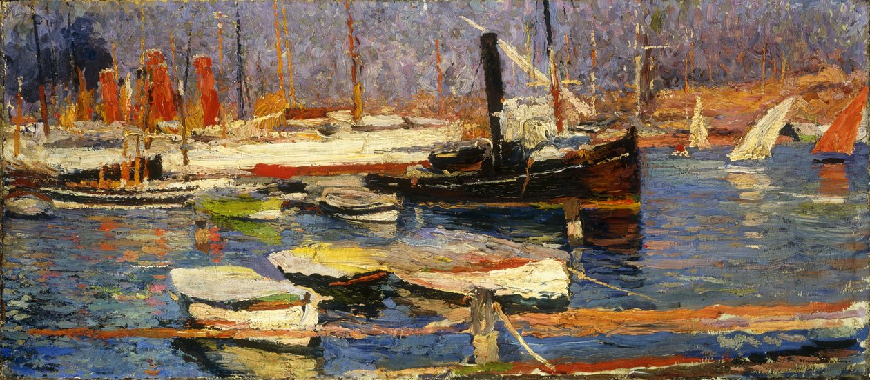 Marsilya Limanı, 1904-1918 by Henri Martin