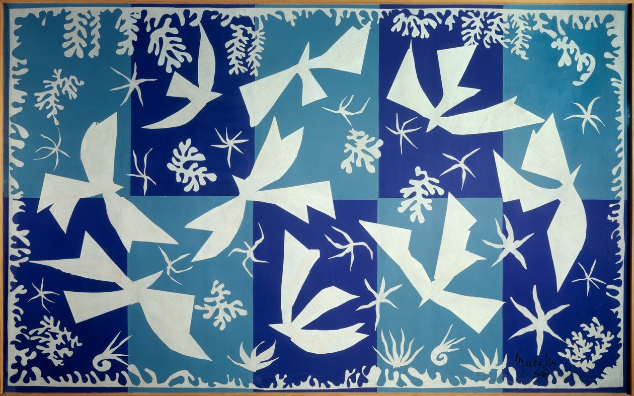 Polinezya, gökyüzü 1946 (çizim, kolaj) by Henri Matisse