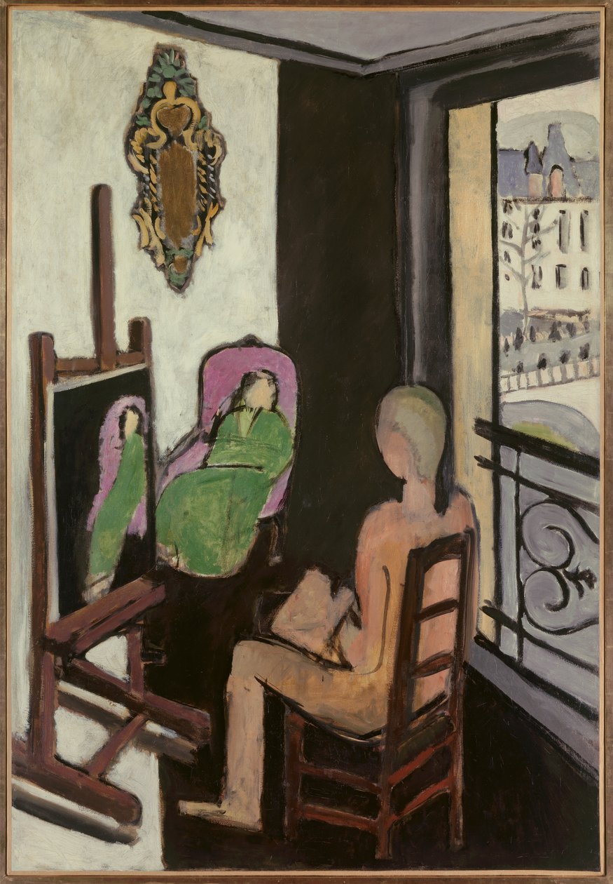 Ressam atölyesinde 1916 (tuval üzerine yağlıboya) by Henri Matisse