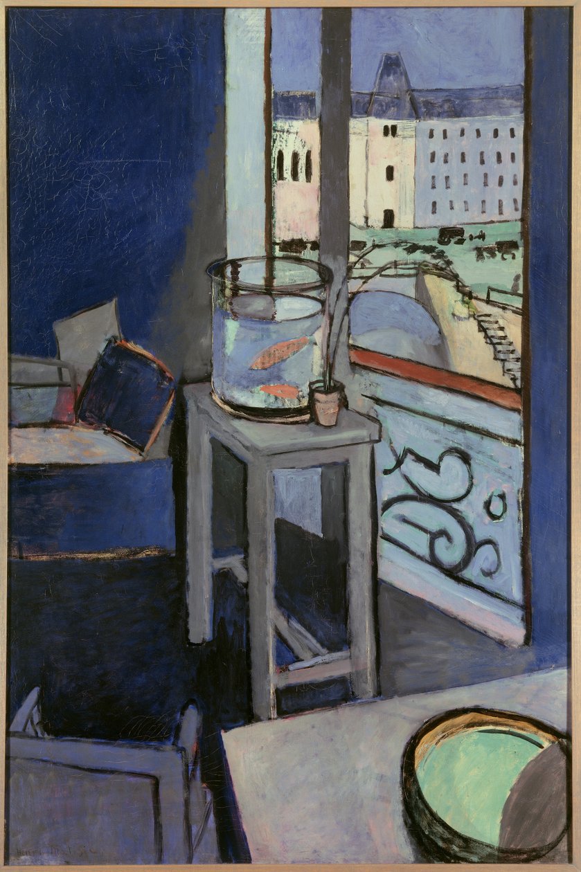 iç akvaryum balığı kasesi 1914 (tuval üzerine yağlıboya) by Henri Matisse