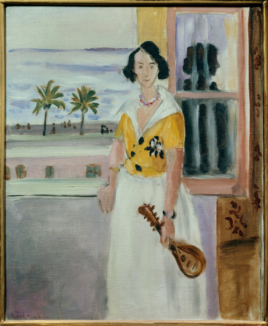 la femme a la mandoline 1922 (tuval üzerine yağlıboya) by Henri Matisse