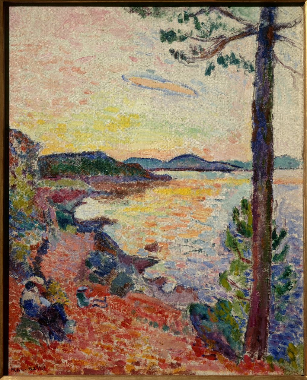 le gouter golfe de saint tropez 1904 (tuval üzerine yağlıboya) by Henri Matisse