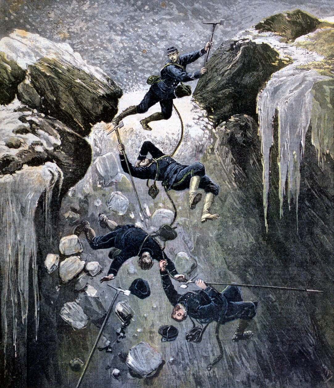 Alplerde Korkunç Bir Kaza, 1892 by Henri Meyer