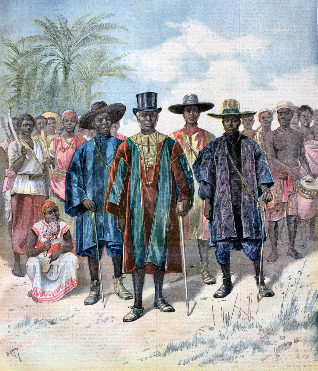 Dahomeanlar, 1893 by Henri Meyer