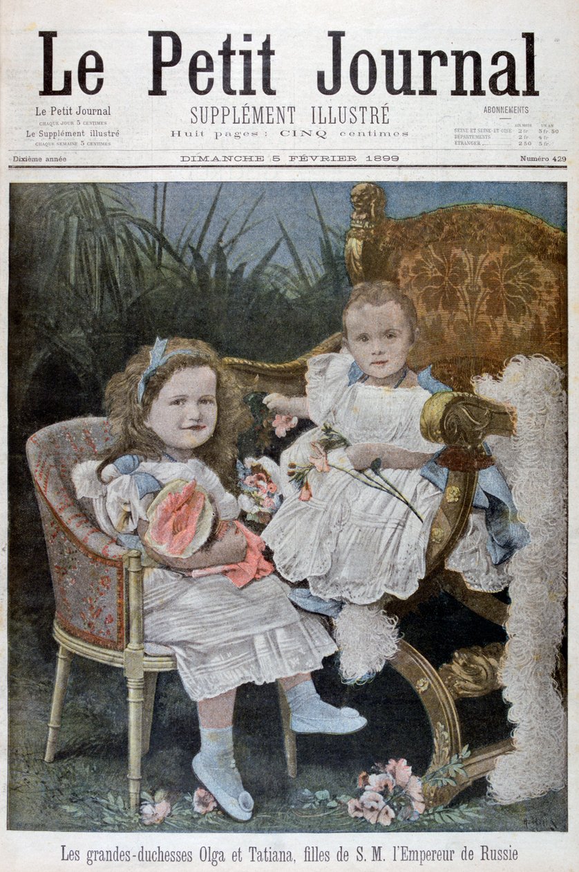Rusya Büyük Düşesi Olga ve Tatyana, 1899 by Henri Meyer