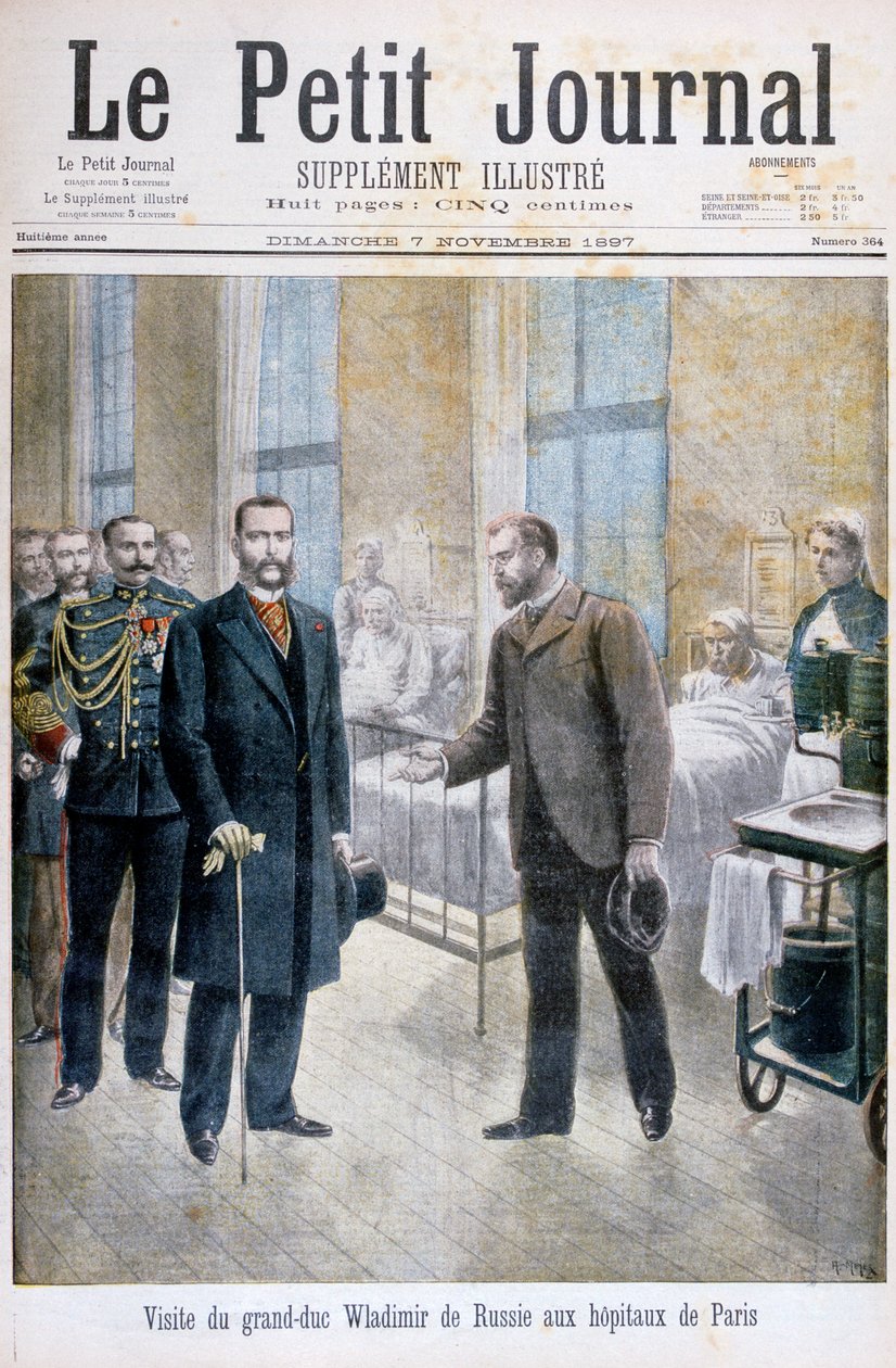 Rusya Büyük Dükü Vladimir bir Paris hastanesini ziyaret ediyor, 1897 by Henri Meyer