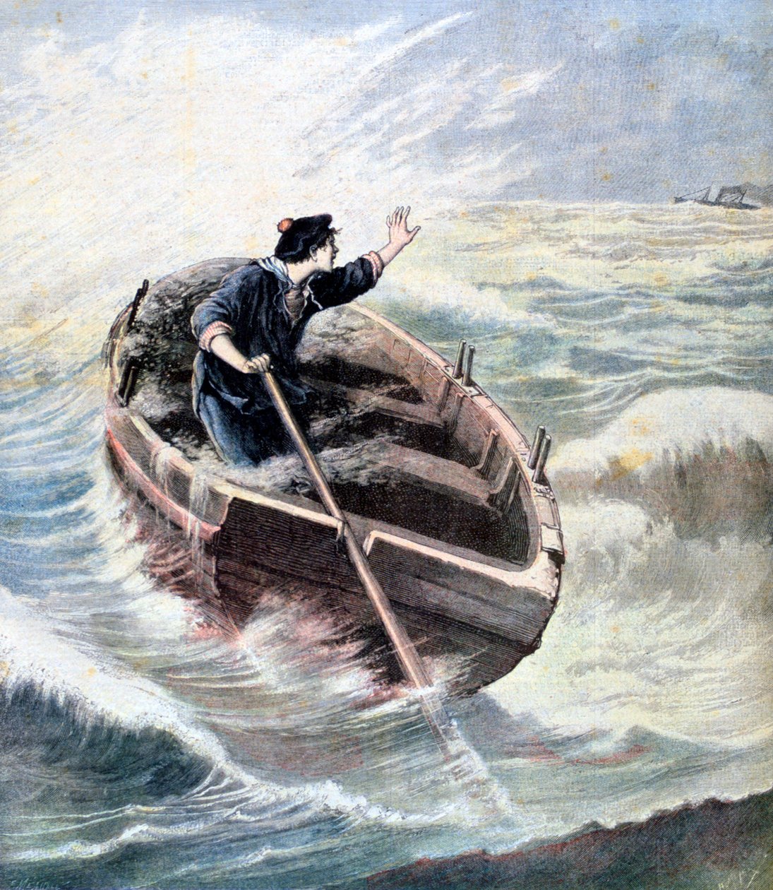 Denizde Kaybolmak, 1891 by Henri Meyer
