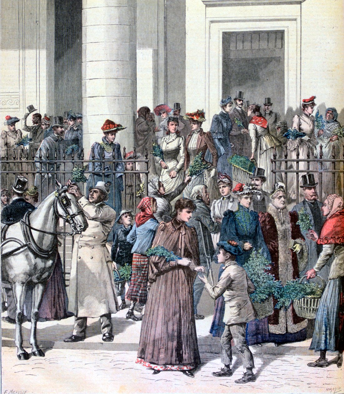 Palm Pazar, Kutsal Hafta, Paris, 1891 by Henri Meyer
