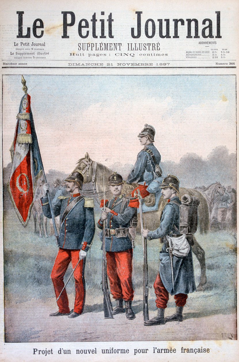 Fransız ordusunun önerilen yeni üniformaları, 1897 by Henri Meyer