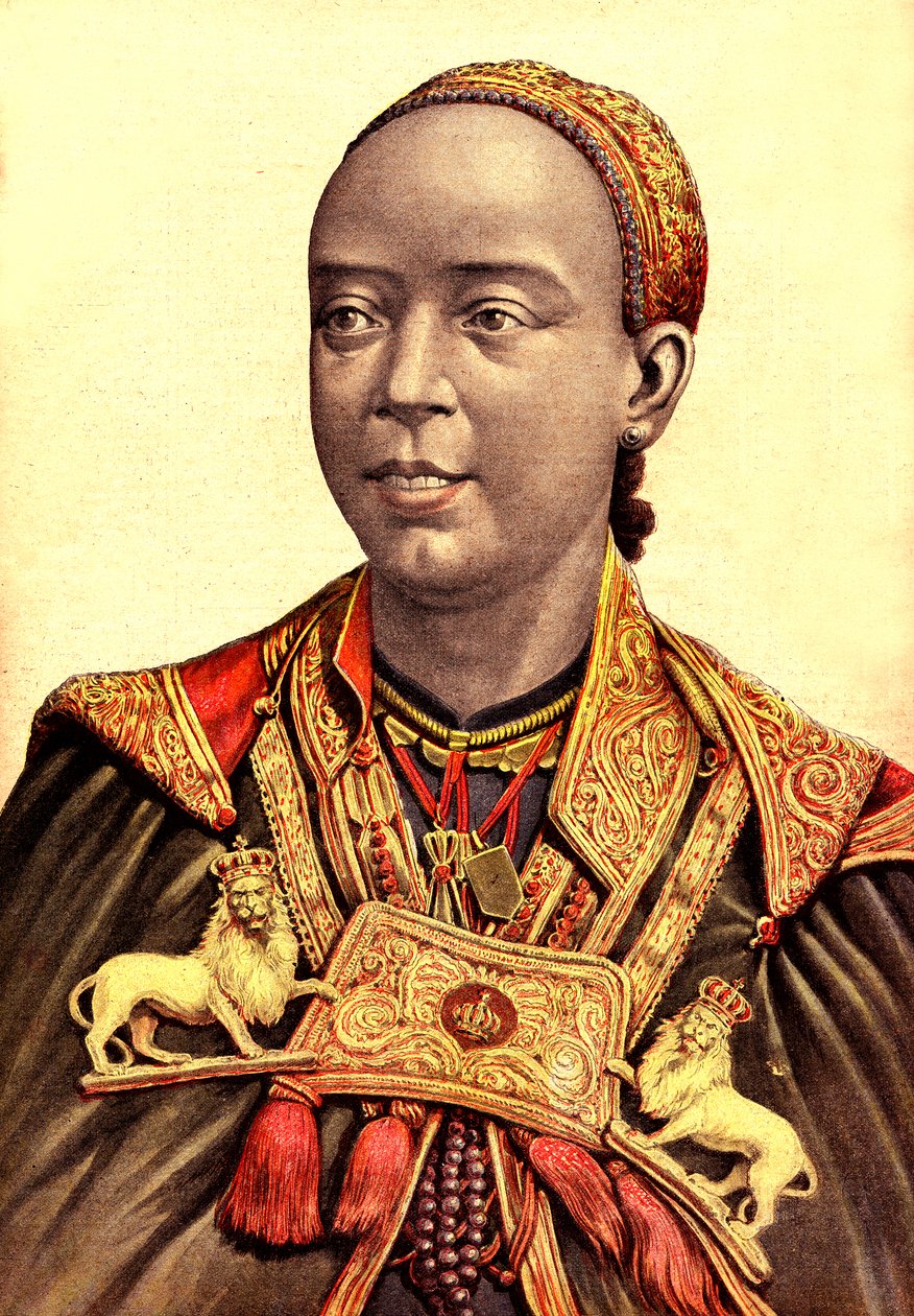 Taytou Bethel, Etiyopya Menelik II'nin İmparatoriçe Eşi by Henri Meyer