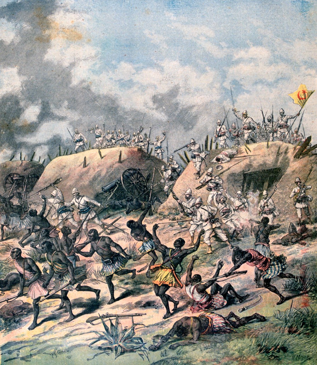 Fransızların Kana, Dahomey, Afrika