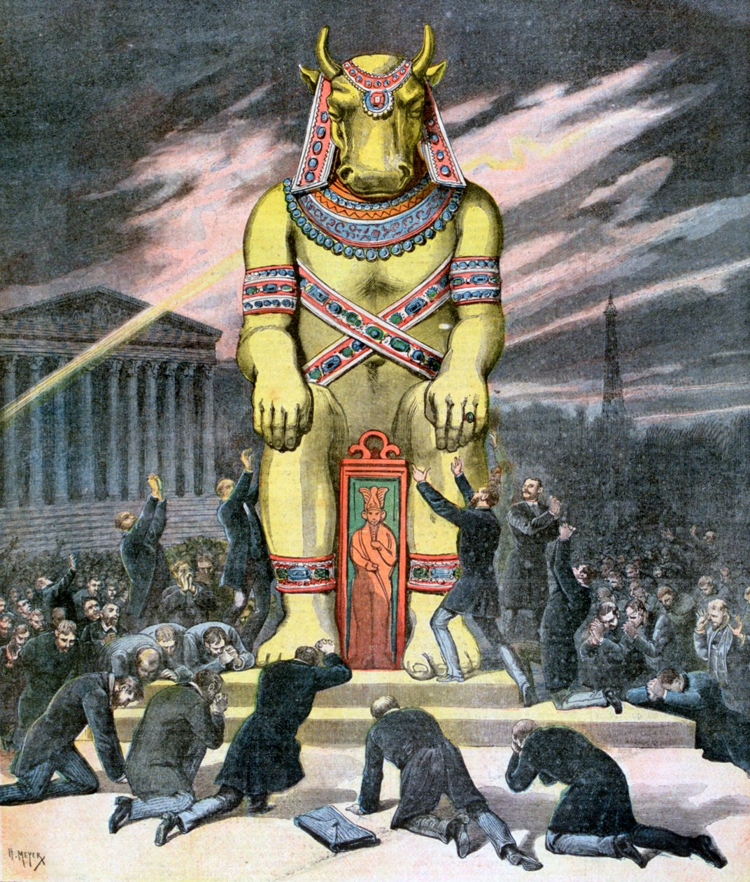 Altın Buzağı, 1892 by Henri Meyer