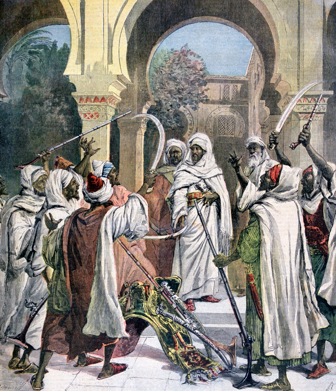 Fas Sultanına Bağlılık Yemini Eden Kabile Reisleri, 1892 by Henri Meyer