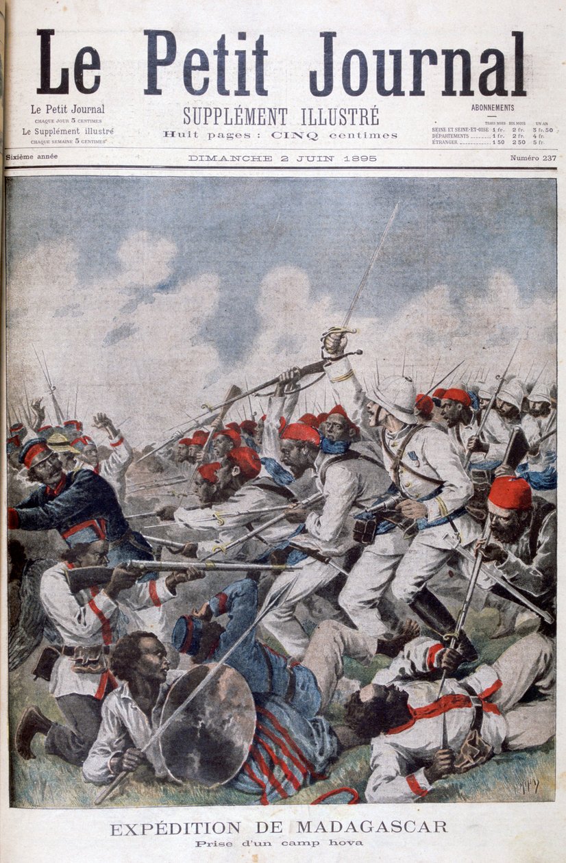 Hova kampının ele geçirilmesi, Madagaskar, 1895 by Henri Meyer